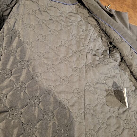 Kristen Blake Mid Anorak Flap Pockets Hooded Full Zip Jacket Black Womens Sze M - Picture 4 of 8